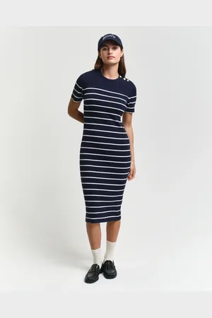 GANT Women Ribbed Breton Dress (XS)