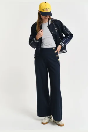 GANT Women Buttoned High-Rise Pants (34)