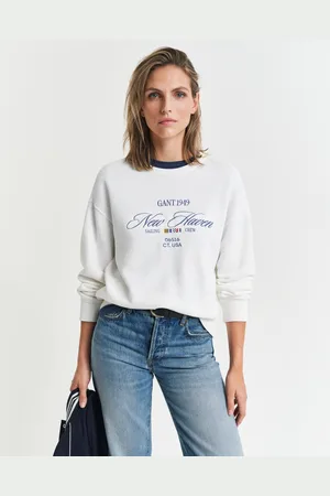 GANT Women Sailing Crew Graphic Sweatshirt (M)