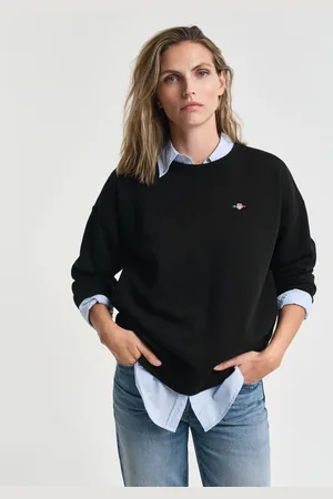 GANT Women Shield Crew Neck Sweatshirt (XS)
