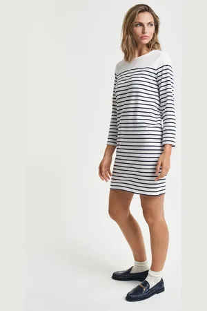GANT Women Breton Crew Neck Dress (XS)