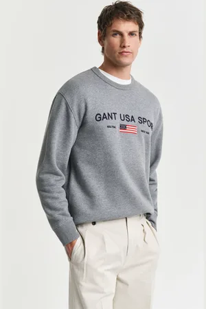 GANT Men Graphic Crew Neck Sweatshirt (XS)