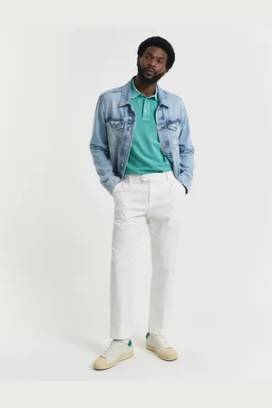GANT Men Slim Fit Tapered Cotton Twill Pants (32/30)