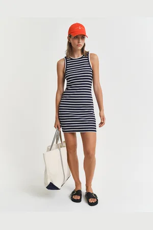 GANT Women Striped Tank Jersey Dress (XS)
