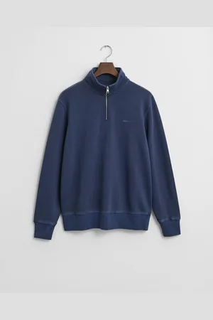 GANT Men Sunfaded Half Zip Sweatshirt (S)