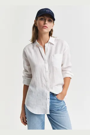 GANT Women Relaxed Fit Linen Shirt (32)