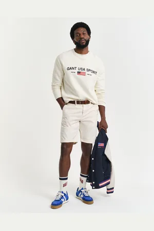 GANT Men Regular Fit Sunfaded Chino Shorts (30)