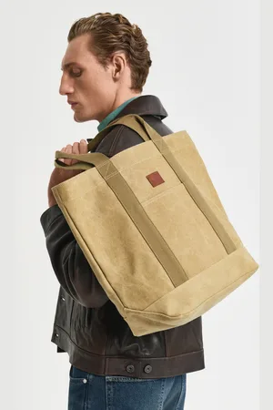 GANT Men Washed Canvas Tote Bag (ONE SIZE)