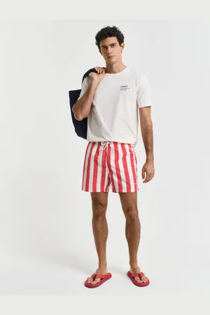GANT Men Block Stripe Swim Shorts (S)