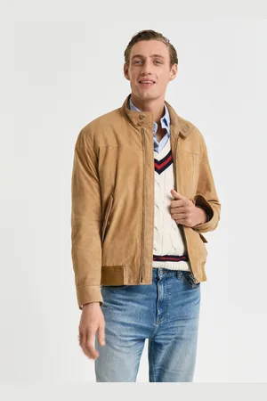 GANT Men Suede Harrington Jacket (S)