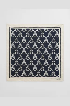 GANT Women Rope Print Silk Scarf (ONE SIZE)