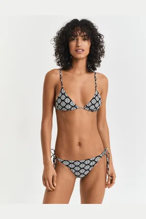 GANT Women Monogram Print Triangle Bikini Top (XS)