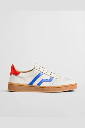 GANT Women Cuzima Metallic Leather Suede Sneakers (37)
