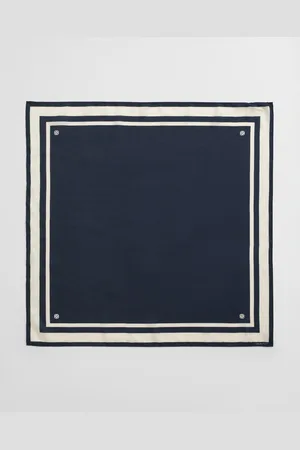 GANT Women Monogram Detail Silk Scarf (ONE SIZE)