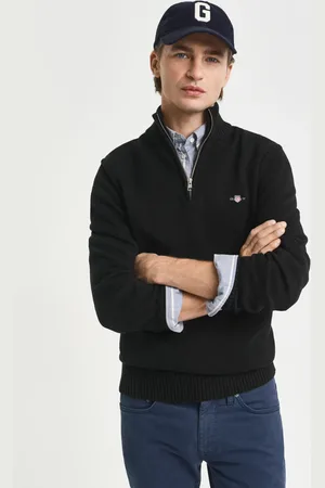 GANT Men Casual Cotton Half-Zip Sweater (S)