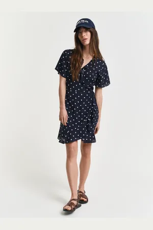 GANT Women Dot Print Frill Dress (34)