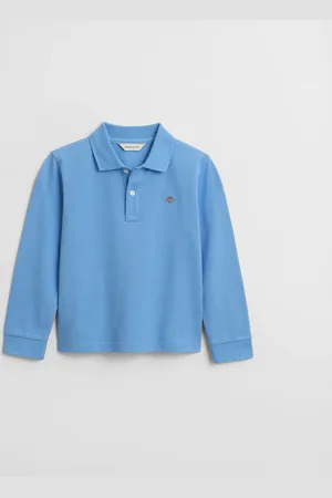 GANT Kids Kids Shield Long Sleeve Piqué Polo Shirt (92)