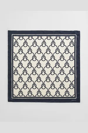 GANT Women Rope Print Silk Scarf (ONE SIZE)