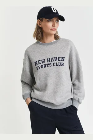 GANT Women Graphic Crew Neck Sweatshirt (XS)
