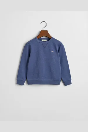 GANT Kids Kids Shield Slubbed Cotton Crew Neck Sweatshirt (92)