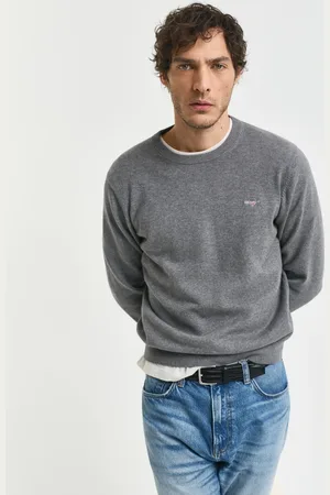 GANT Men Classic Cotton Crew Neck Sweater (XS)