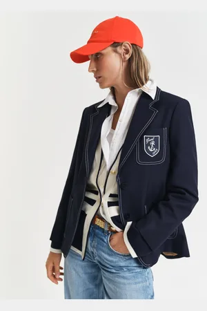 GANT Women Contrast Stitch Bullion Blazer (36)