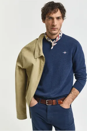 GANT Men Classic Cotton Crew Neck Sweater (S)