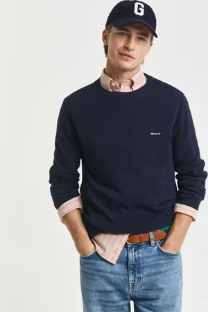 GANT Men Cotton Piqué Crew Neck Sweater (XS)