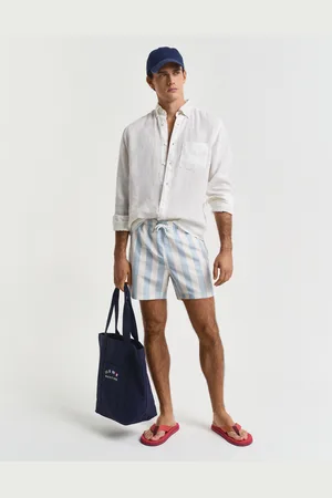 GANT Men Block Stripe Swim Shorts (S)