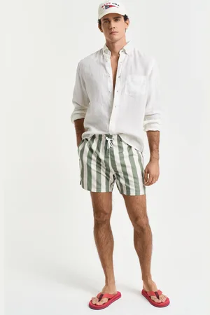 GANT Men Block Stripe Swim Shorts (S)