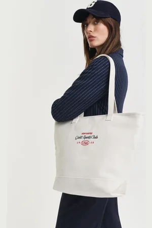 GANT Women Cotton Canvas Tote Bag (ONE SIZE)