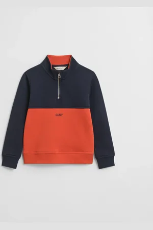 GANT Kids Kids Color Blocked Half-Zip Sweatshirt (92)