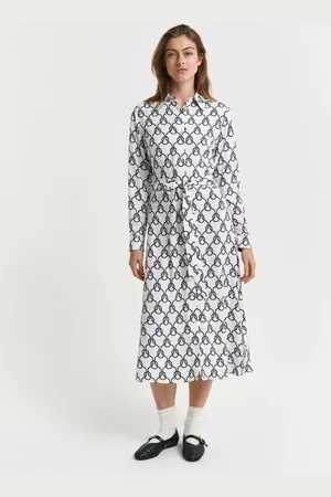 GANT Women Rope Print Shirt Dress (34)