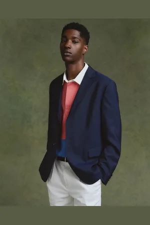 GANT Men Hopsack Wool Blazer (46)