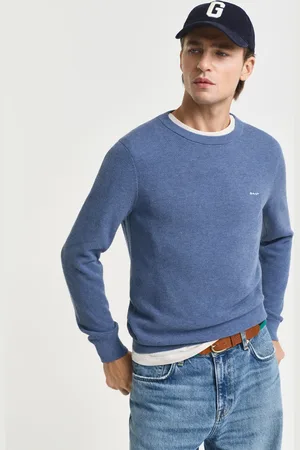 GANT Men Cotton Piqué Crew Neck Sweater (S)