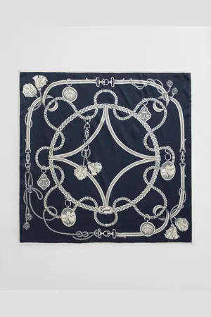 GANT Women Sailing Print Silk Scarf (ONE SIZE)