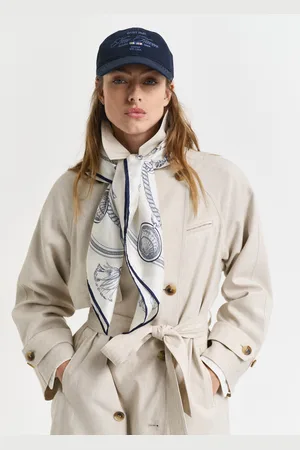 GANT Women Sailing Print Silk Scarf (ONE SIZE)