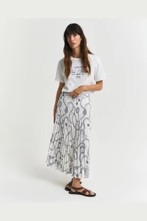 GANT Women Sailing Print Pleated Skirt (34)