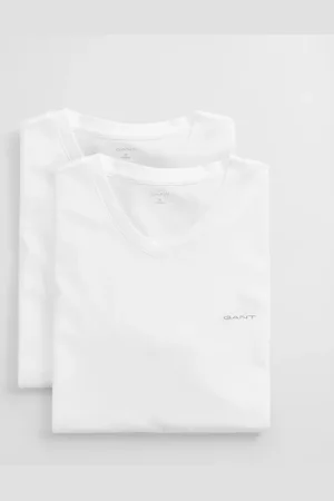 GANT Men 2-Pack V-Neck T-Shirts (S)