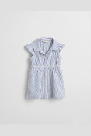 GANT Kids Baby Girl Striped Seersucker Dress (68)