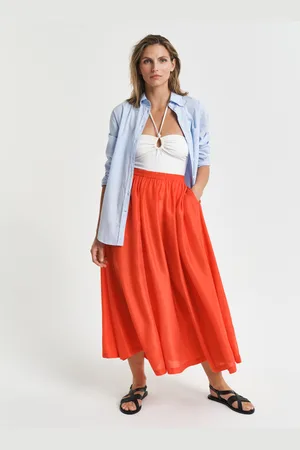 GANT Women Habotai Silk Skirt (34)