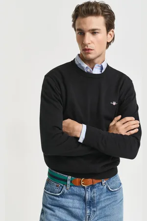GANT Men Classic Cotton Crew Neck Sweater (S)