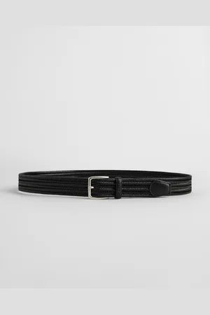 GANT Men Braided Elastic Leather Belt (85/34)