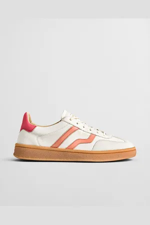 GANT Women Cuzima Metallic Leather Suede Sneakers (37)