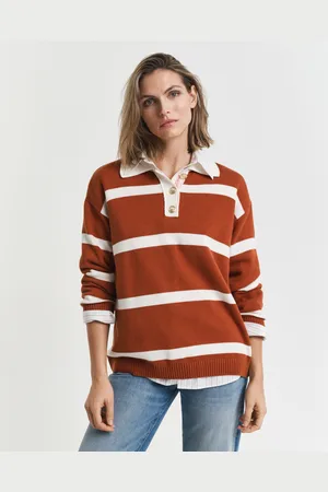 GANT Women Striped Knitted Rugger (XS)