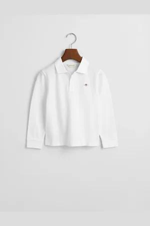 GANT Kids Kids Shield Long Sleeve Piqué Polo Shirt (92)