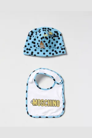 Moschino Baby cotton hat + bib set