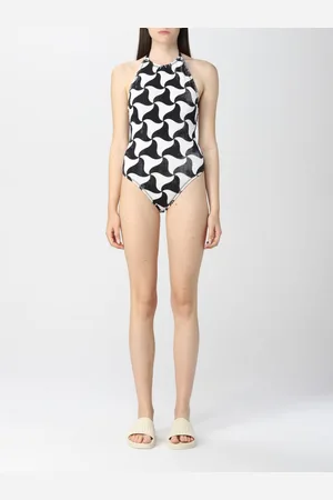 Bottega Veneta One-piece swimsuit with Wavy Triangle print