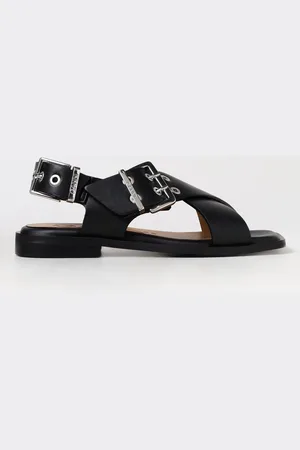 Ganni Flat Sandals Woman colour