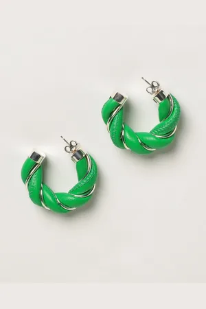Bottega Veneta Earrings with circles in woven nappa